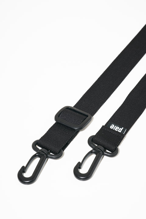 Strap 25 mm - black, clean, simple, medium strap, unisex, modular system, modular bags, day bags, large bags,  vegan