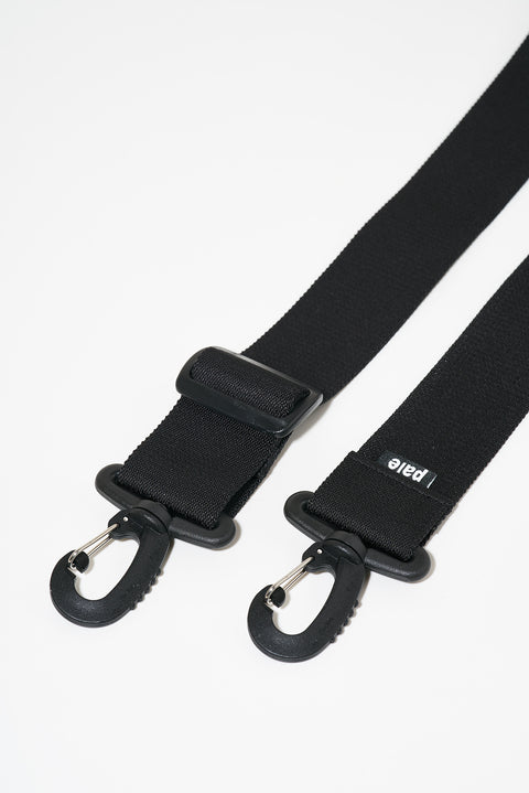 Strap 40 mm - black, clean,  simple, wide strap, unisex, modular system, modular bags, large bags, vegan